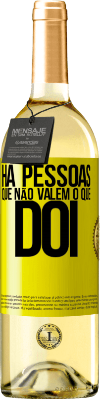 29,95 € | Vinho branco Edição WHITE Há pessoas que não valem o que dói Etiqueta Amarela. Etiqueta personalizável Vinho jovem Colheita 2025 Verdejo