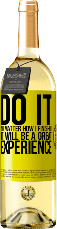 29,95 € 送料無料 | 白ワイン WHITEエディション どうやったらいい経験になるでしょう 黄色のラベル. カスタマイズ可能なラベル 若いワイン 収穫 2025 Verdejo