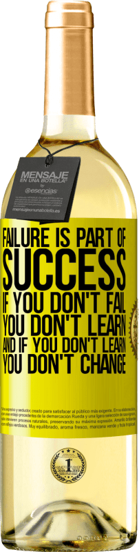 «Неудача является частью успеха. Если вы не подведете, вы не научитесь. И если ты не учишься, ты не меняешься» Издание WHITE