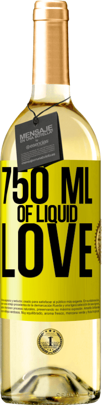 29,95 € | White Wine WHITE Edition 750 ml of liquid love Yellow Label. Customizable label Young wine Harvest 2021 Verdejo