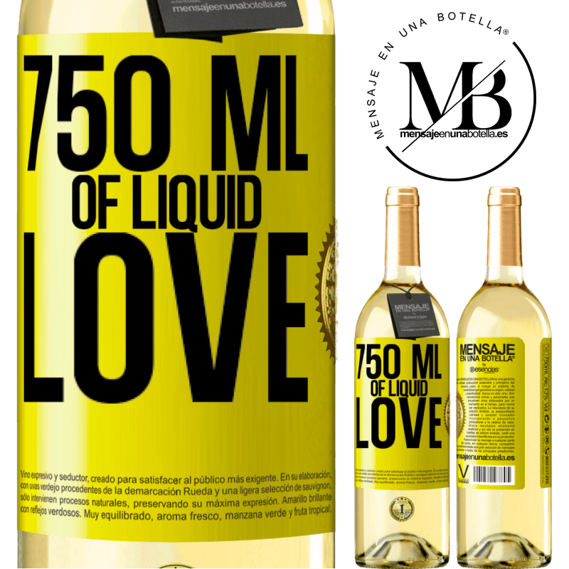 29,95 € Free Shipping | White Wine WHITE Edition 750 ml of liquid love Yellow Label. Customizable label Young wine Harvest 2023 Verdejo