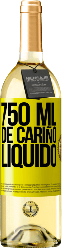 29,95 € | Vino Blanco Edición WHITE 750 ml. de cariño líquido Etiqueta Amarilla. Etiqueta personalizable Vino joven Cosecha 2023 Verdejo