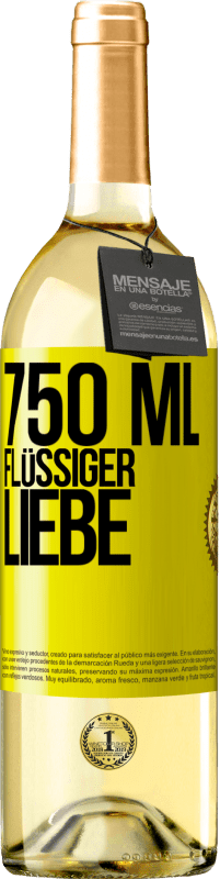 29,95 € Kostenloser Versand | Weißwein WHITE Ausgabe 750 ml flüssiger Liebe Gelbes Etikett. Anpassbares Etikett Junger Wein Ernte 2025 Verdejo