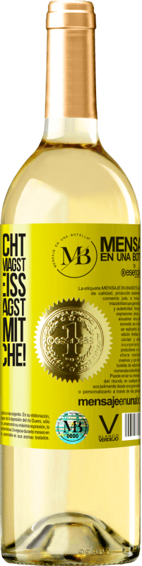 «Ich weiß nicht, ob du Weihnachten magst, aber ich weiß, dass du Wein magst. Viel Spaß mit dieser Flasche!» WHITE Ausgabe