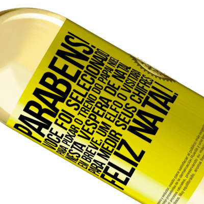 Expressões Únicas e Pessoais. «Parabéns! Você foi selecionado para puxar o trenó do Papai Noel nesta véspera de Natal. Em breve, um elfo o visitará para» Edição WHITE