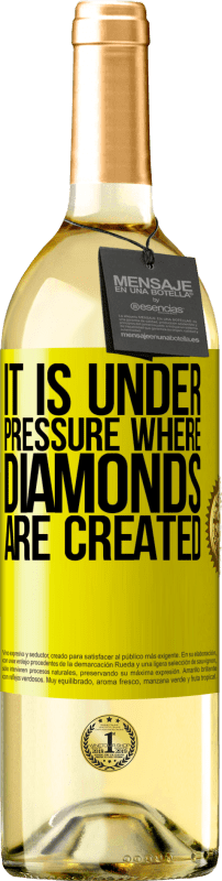 «It is under pressure where diamonds are created» WHITE Edition