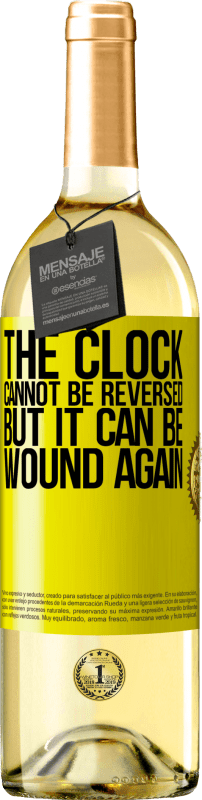 29,95 € | White Wine WHITE Edition The clock cannot be reversed, but it can be wound again Yellow Label. Customizable label Young wine Harvest 2023 Verdejo