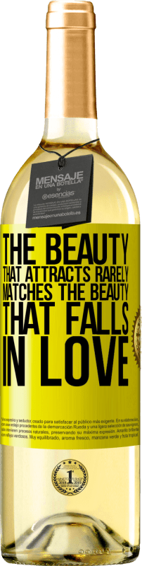 29,95 € | White Wine WHITE Edition The beauty that attracts rarely matches the beauty that falls in love Yellow Label. Customizable label Young wine Harvest 2025 Verdejo