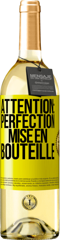 29,95 € | Vin blanc Édition WHITE Attention: perfection mise en bouteille Étiquette Jaune. Étiquette personnalisable Vin jeune Récolte 2024 Verdejo