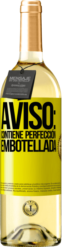 29,95 € | Vino Blanco Edición WHITE Aviso: contiene perfección embotellada Etiqueta Amarilla. Etiqueta personalizable Vino joven Cosecha 2025 Verdejo