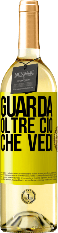 29,95 € | Vino bianco Edizione WHITE Guarda oltre ciò che vedi Etichetta Gialla. Etichetta personalizzabile Vino giovane Raccogliere 2024 Verdejo