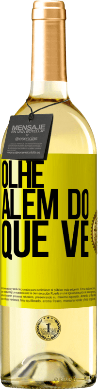 29,95 € | Vinho branco Edição WHITE Olhe além do que vê Etiqueta Amarela. Etiqueta personalizável Vinho jovem Colheita 2024 Verdejo