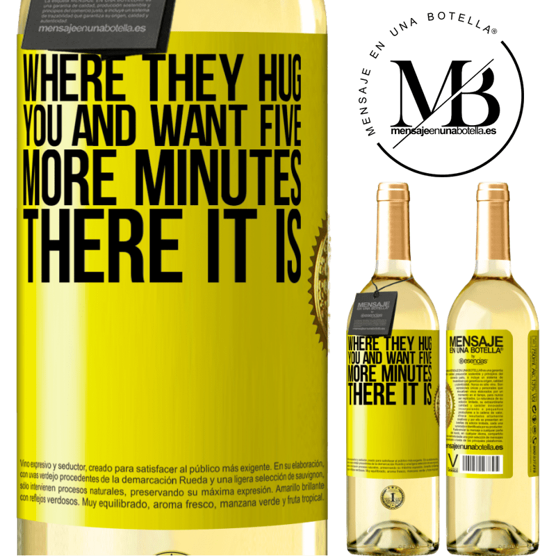 29,95 € Free Shipping | White Wine WHITE Edition Where they hug you and want five more minutes, there it is Yellow Label. Customizable label Young wine Harvest 2022 Verdejo