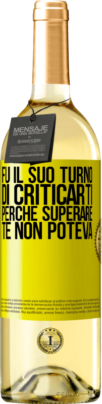 «Fu il suo turno di criticarti, perché superare te non poteva» Edizione WHITE