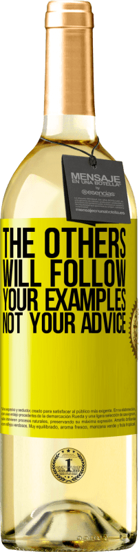 «Остальные будут следовать вашим примерам, а не вашим советам» Издание WHITE