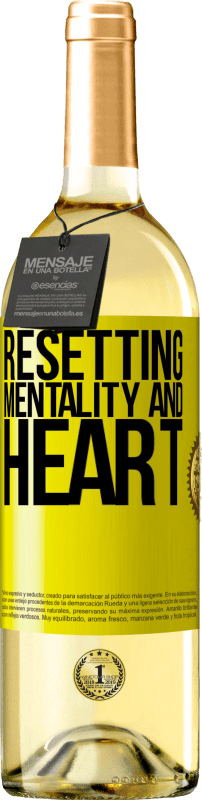 29,95 € Free Shipping | White Wine WHITE Edition Resetting mentality and heart Yellow Label. Customizable label Young wine Harvest 2025 Verdejo