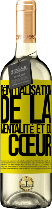 29,95 € | Vin blanc Édition WHITE Réinitialisation de la mentalité et du cœur Étiquette Jaune. Étiquette personnalisable Vin jeune Récolte 2025 Verdejo