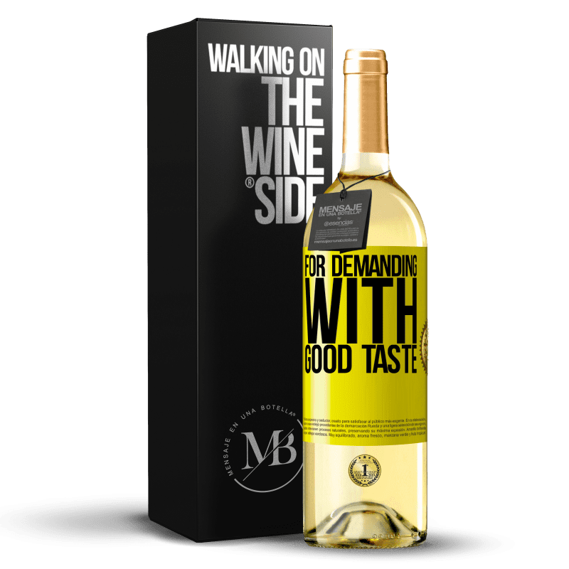 29,95 € Бесплатная доставка | Белое вино Издание WHITE Для требовательных с хорошим вкусом Желтая этикетка. Настраиваемая этикетка Молодое вино Урожай 2023 Verdejo