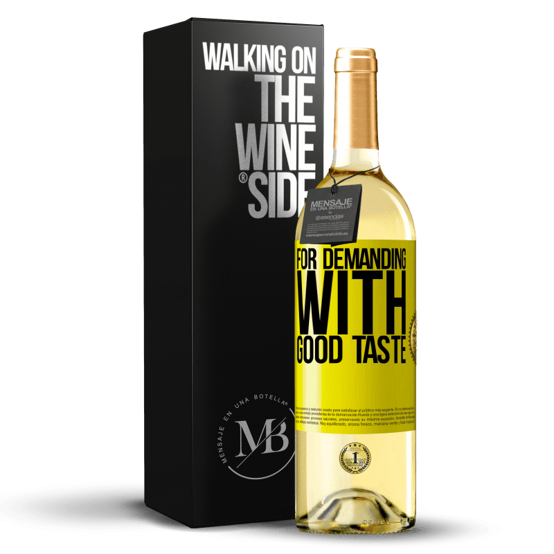 29,95 € Free Shipping | White Wine WHITE Edition For demanding with good taste Yellow Label. Customizable label Young wine Harvest 2024 Verdejo