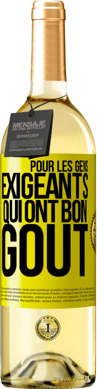 29,95 € Envoi gratuit | Vin blanc Édition WHITE Pour les gens exigeants qui ont bon goût Étiquette Jaune. Étiquette personnalisable Vin jeune Récolte 2025 Verdejo