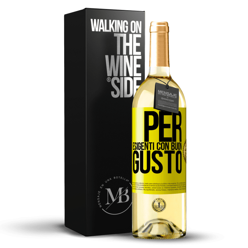 29,95 € Spedizione Gratuita | Vino bianco Edizione WHITE Per esigenti con buon gusto Etichetta Gialla. Etichetta personalizzabile Vino giovane Raccogliere 2024 Verdejo