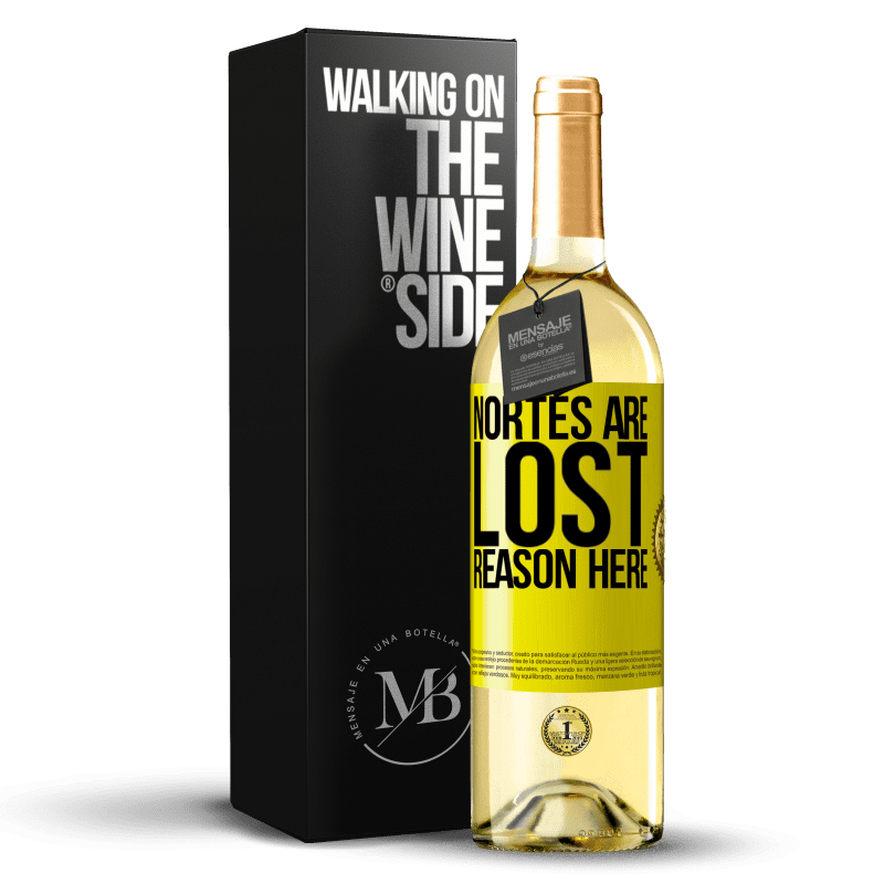 29,95 € Free Shipping | White Wine WHITE Edition Nortes are lost. Reason here Yellow Label. Customizable label Young wine Harvest 2025 Verdejo