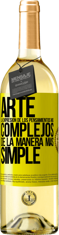 «ARTE. La expresión de los pensamientos más complejos de la manera más simple» Edición WHITE