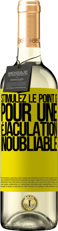 «Stimulez le point G pour une éjaculation inoubliable» Édition WHITE