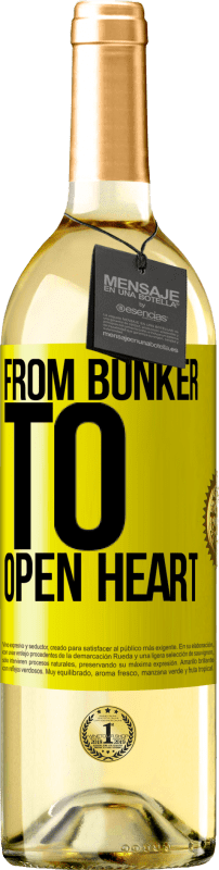 29,95 € Free Shipping | White Wine WHITE Edition From bunker to open heart Yellow Label. Customizable label Young wine Harvest 2025 Verdejo