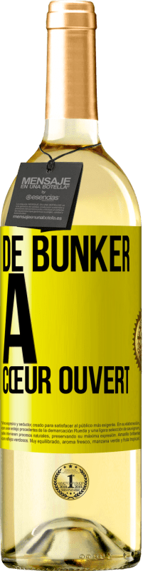 29,95 € Envoi gratuit | Vin blanc Édition WHITE De bunker à cœur ouvert Étiquette Jaune. Étiquette personnalisable Vin jeune Récolte 2025 Verdejo