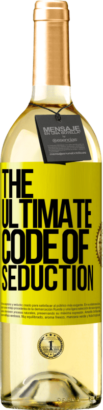 29,95 € | Белое вино Издание WHITE The ultimate code of seduction Желтая этикетка. Настраиваемая этикетка Молодое вино Урожай 2023 Verdejo