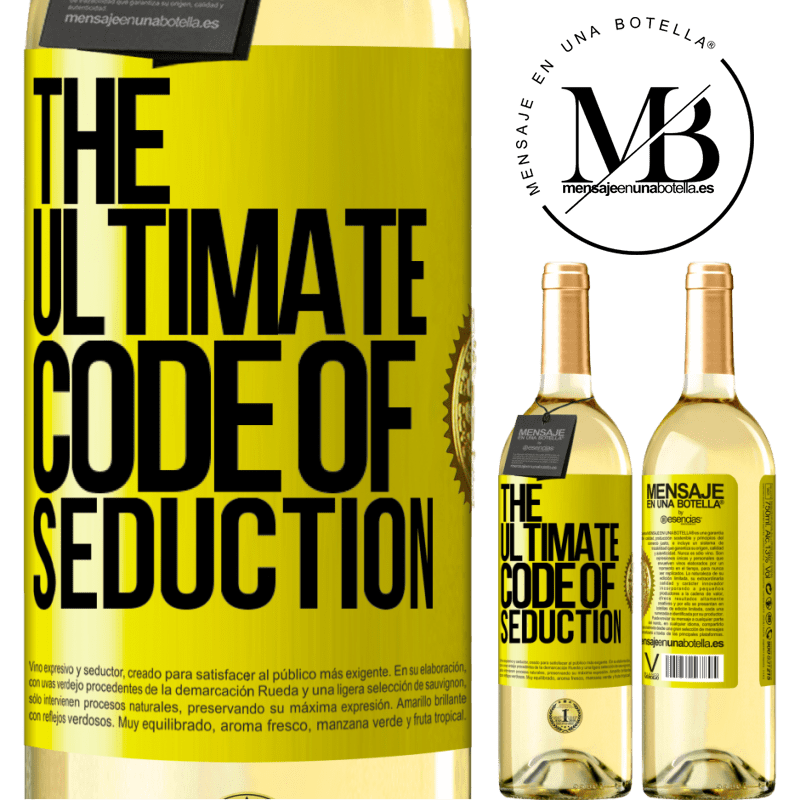 29,95 € Free Shipping | White Wine WHITE Edition The ultimate code of seduction Yellow Label. Customizable label Young wine Harvest 2022 Verdejo
