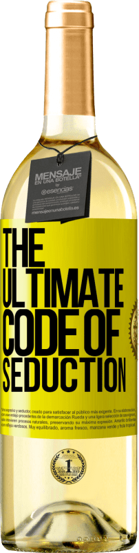 29,95 € | Vino bianco Edizione WHITE The ultimate code of seduction Etichetta Gialla. Etichetta personalizzabile Vino giovane Raccogliere 2023 Verdejo