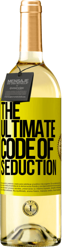 29,95 € | Vinho branco Edição WHITE The ultimate code of seduction Etiqueta Amarela. Etiqueta personalizável Vinho jovem Colheita 2023 Verdejo