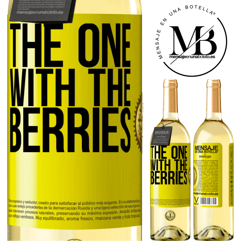 29,95 € Free Shipping | White Wine WHITE Edition The one with the berries Yellow Label. Customizable label Young wine Harvest 2022 Verdejo