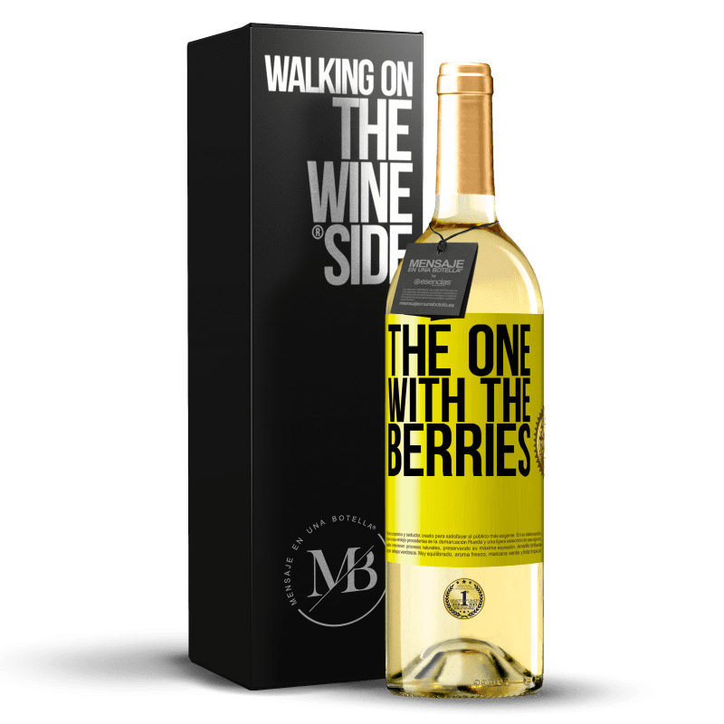 29,95 € 免费送货 | 白葡萄酒 WHITE版 The one with the berries 黄色标签. 可自定义的标签 青年酒 收成 2025 Verdejo