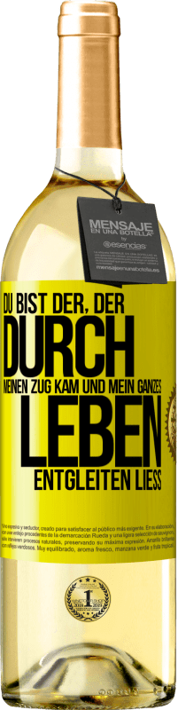 «Du bist der, der durch meinen Zug kam und mein ganzes Leben entgleiten ließ» WHITE Ausgabe