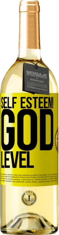 29,95 € | White Wine WHITE Edition Self esteem! God level Yellow Label. Customizable label Young wine Harvest 2024 Verdejo