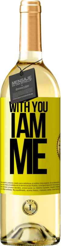 29,95 € | White Wine WHITE Edition With you i am me Yellow Label. Customizable label Young wine Harvest 2023 Verdejo