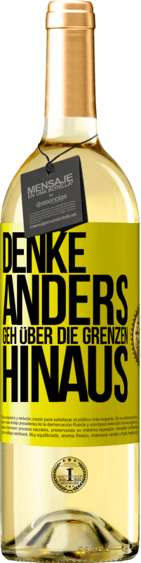 «Denke anders. Geh über die Grenzen hinaus» WHITE Ausgabe