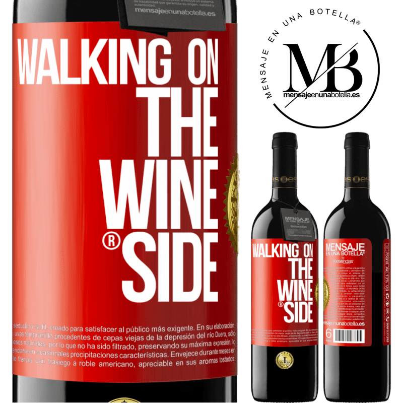 39,95 € Envoi gratuit | Vin rouge Édition RED MBE Réserve Walking on the Wine Side® Étiquette Rouge. Étiquette personnalisable Réserve 12 Mois Récolte 2014 Tempranillo