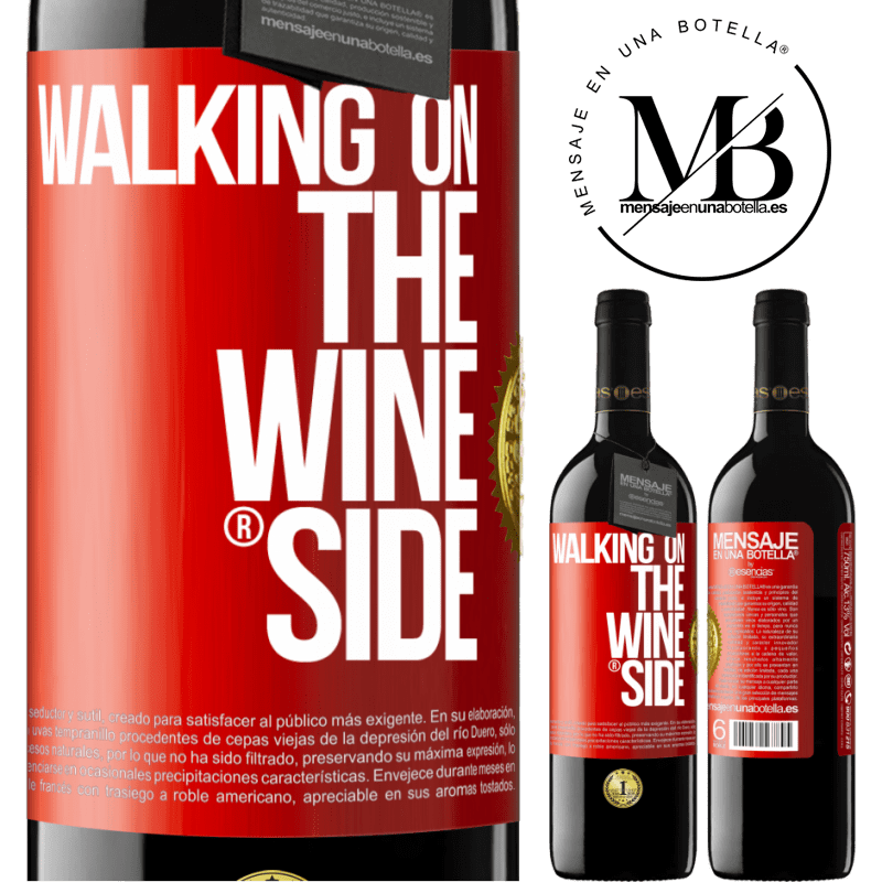 39,95 € Kostenloser Versand | Rotwein RED Ausgabe MBE Reserve Walking on the Wine Side® Rote Markierung. Anpassbares Etikett Reserve 12 Monate Ernte 2015 Tempranillo