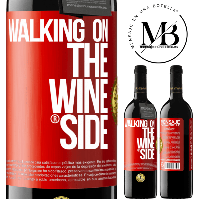 39,95 € Бесплатная доставка | Красное вино Издание RED MBE Бронировать Walking on the Wine Side® Красная метка. Настраиваемая этикетка Бронировать 12 Месяцы Урожай 2016 Tempranillo