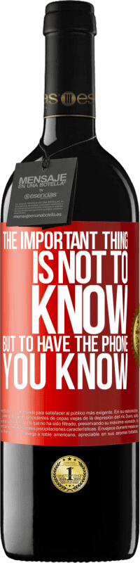 «The important thing is not to know, but to have the phone you know» RED Edition MBE Reserve