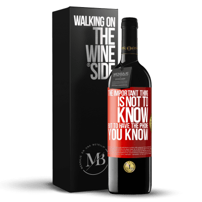 «The important thing is not to know, but to have the phone you know» RED Edition MBE Reserve