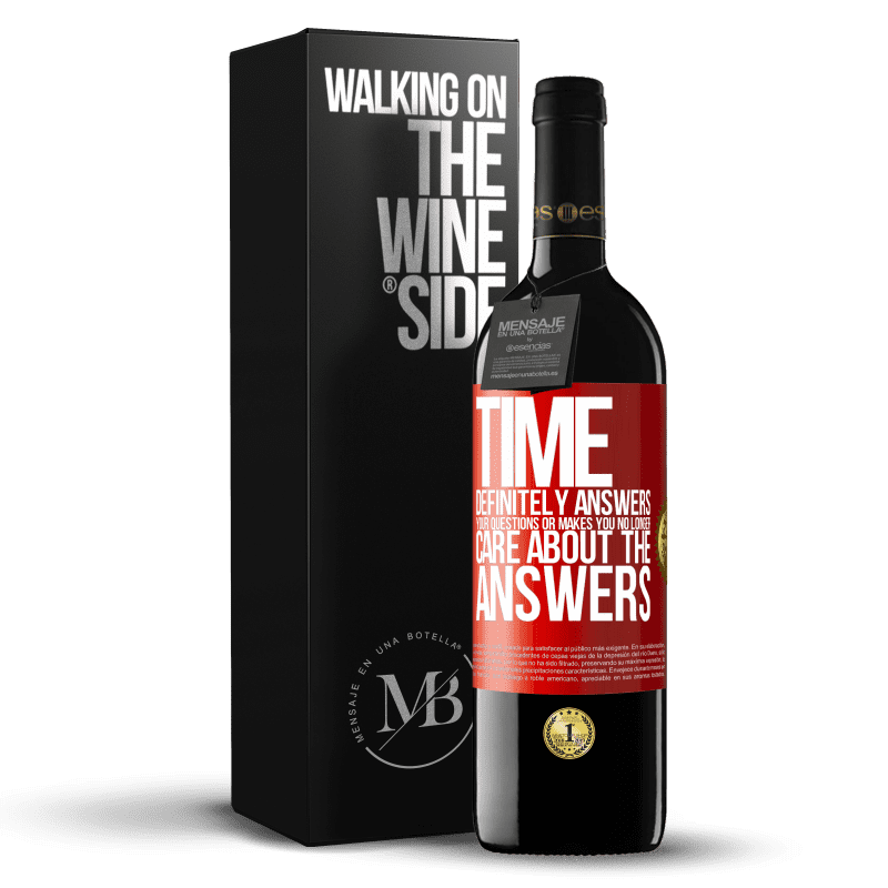39,95 € Free Shipping | Red Wine RED Edition MBE Reserve Time definitely answers your questions or makes you no longer care about the answers Red Label. Customizable label Reserve 12 Months Harvest 2016 Tempranillo