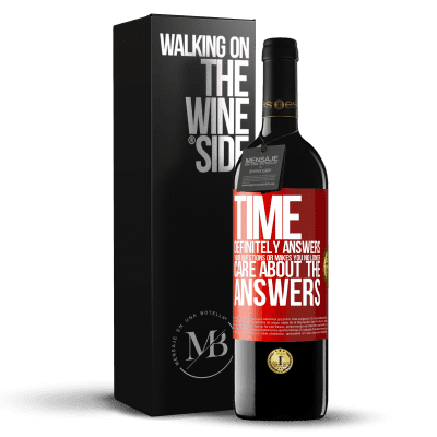 «Time definitely answers your questions or makes you no longer care about the answers» RED Edition MBE Reserve