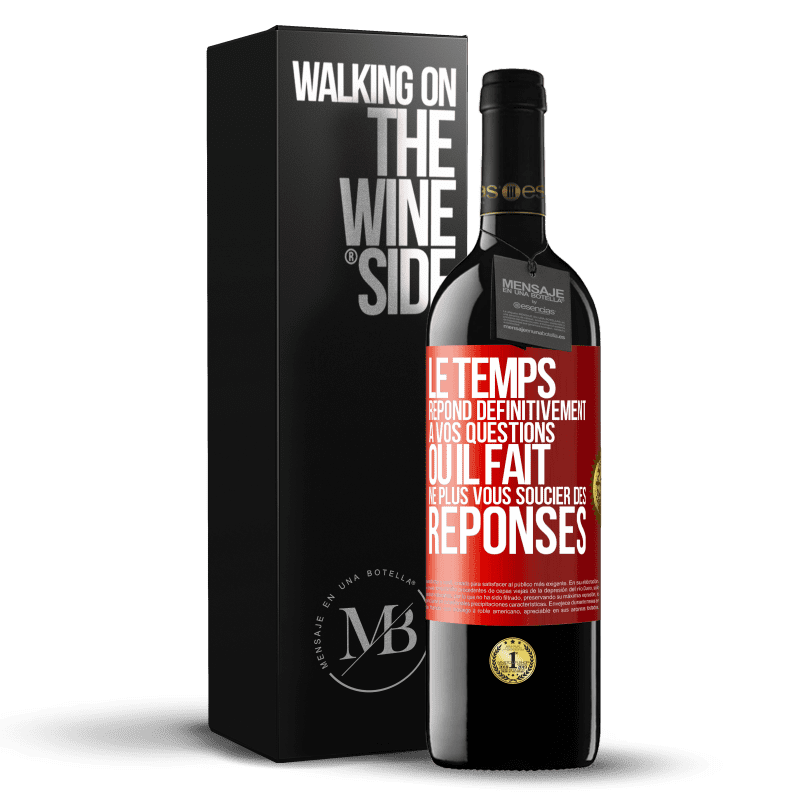 39,95 € Envoi gratuit | Vin rouge Édition RED MBE Réserve Le temps répond définitivement à vos questions ou il fait ne plus vous soucier des réponses Étiquette Rouge. Étiquette personnalisable Réserve 12 Mois Récolte 2015 Tempranillo