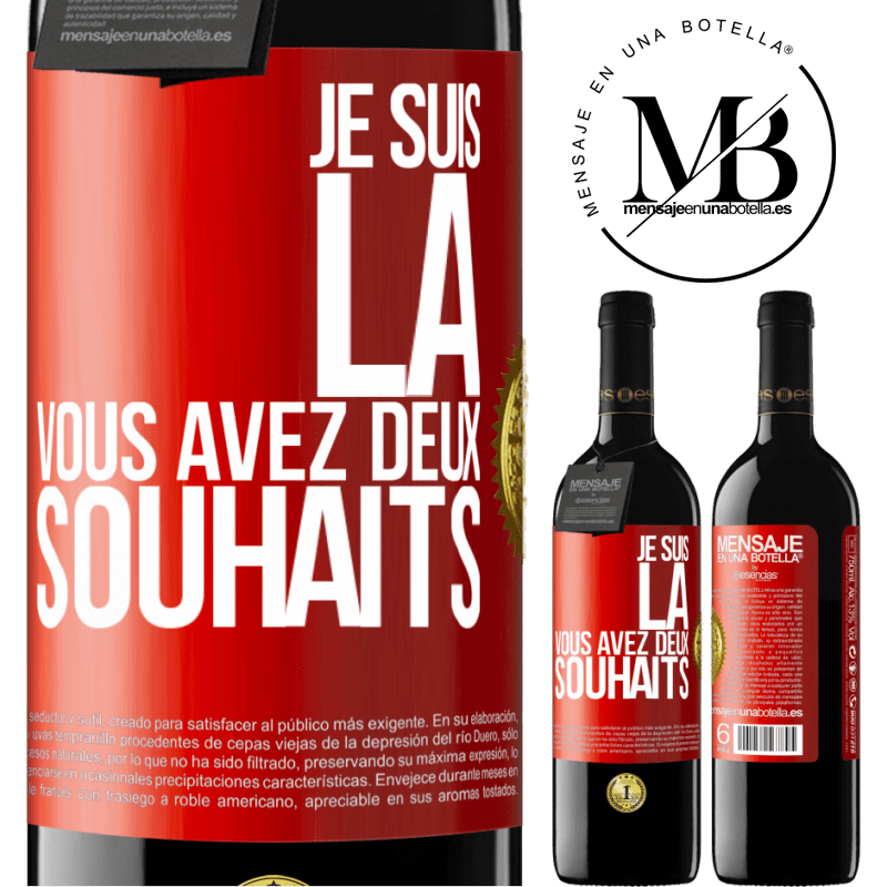 39,95 € Envoi gratuit | Vin rouge Édition RED MBE Réserve Je suis là. Il ne te reste plus que deux voeux Étiquette Rouge. Étiquette personnalisable Réserve 12 Mois Récolte 2015 Tempranillo