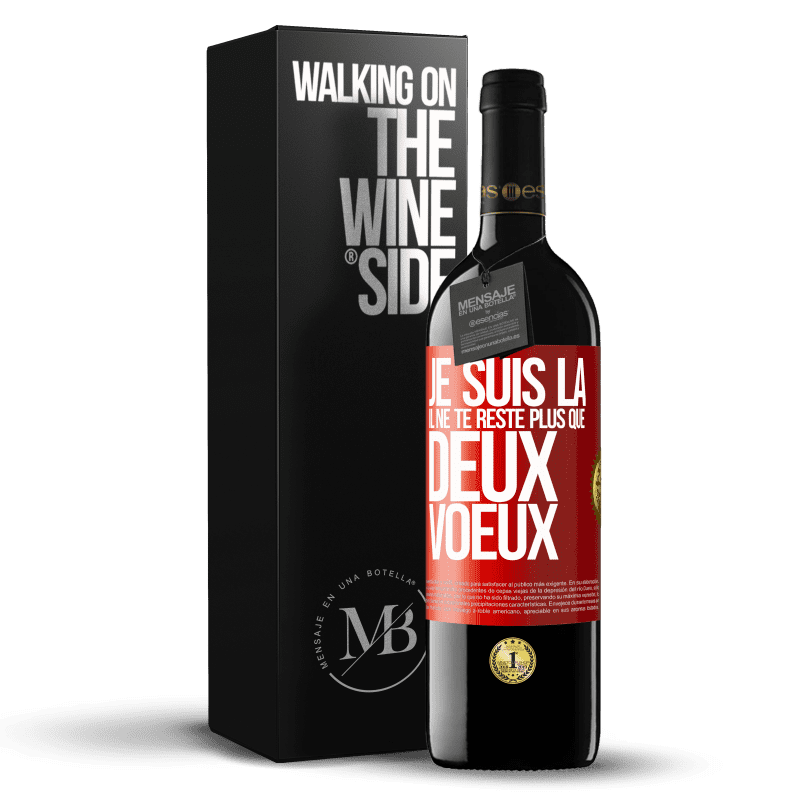 39,95 € Envoi gratuit | Vin rouge Édition RED MBE Réserve Je suis là. Il ne te reste plus que deux voeux Étiquette Rouge. Étiquette personnalisable Réserve 12 Mois Récolte 2015 Tempranillo